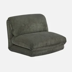 Loungestoel met slaapfunctie corduroy fauteuil