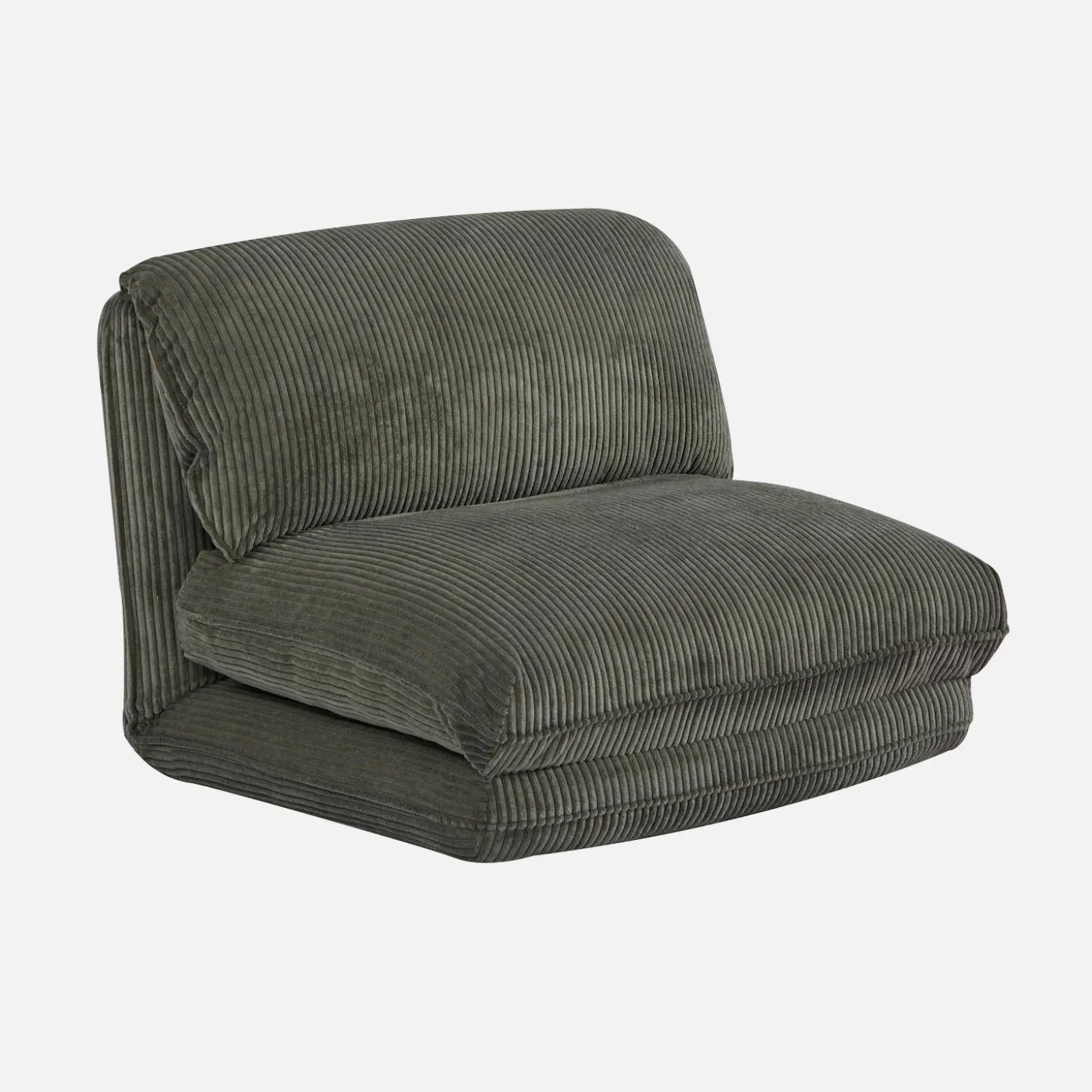 Loungestoel met slaapfunctie corduroy fauteuil