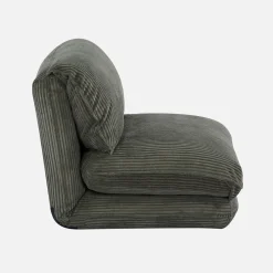 Loungestoel met slaapfunctie corduroy fauteuil