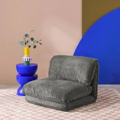 Loungestoel met slaapfunctie corduroy fauteuil