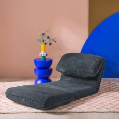 Loungestoel met slaapfunctie corduroy fauteuil