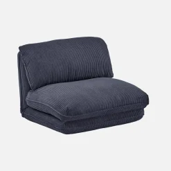Loungestoel met slaapfunctie corduroy fauteuil