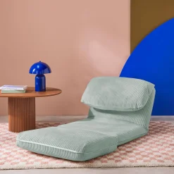 Loungestoel met slaapfunctie corduroy fauteuil
