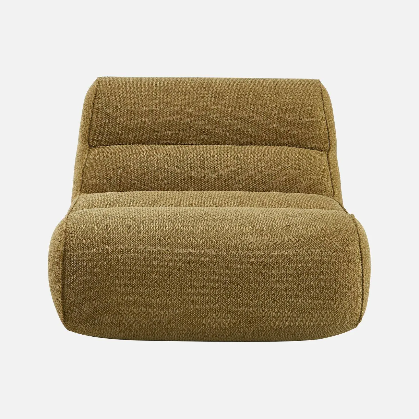 Loungestoel, 1-zits fauteuil van chenille stof