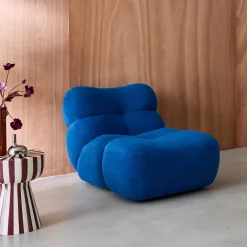 Loungestoel, 1-zits fauteuil van stof