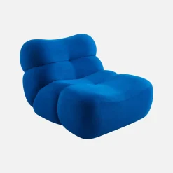 Loungestoel, 1-zits fauteuil van stof