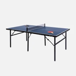Medium outdoor tafeltennistafel met 2 rackets en 3 ballen