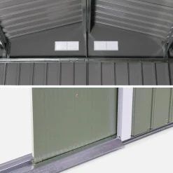 Metaal tuinberging 5,29m² met verankeringsset