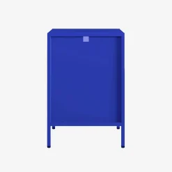 Metalen nachtkastje, industriële bijzettafel