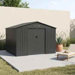 Metalen tuinhuis 10,85 m² met verankeringsset