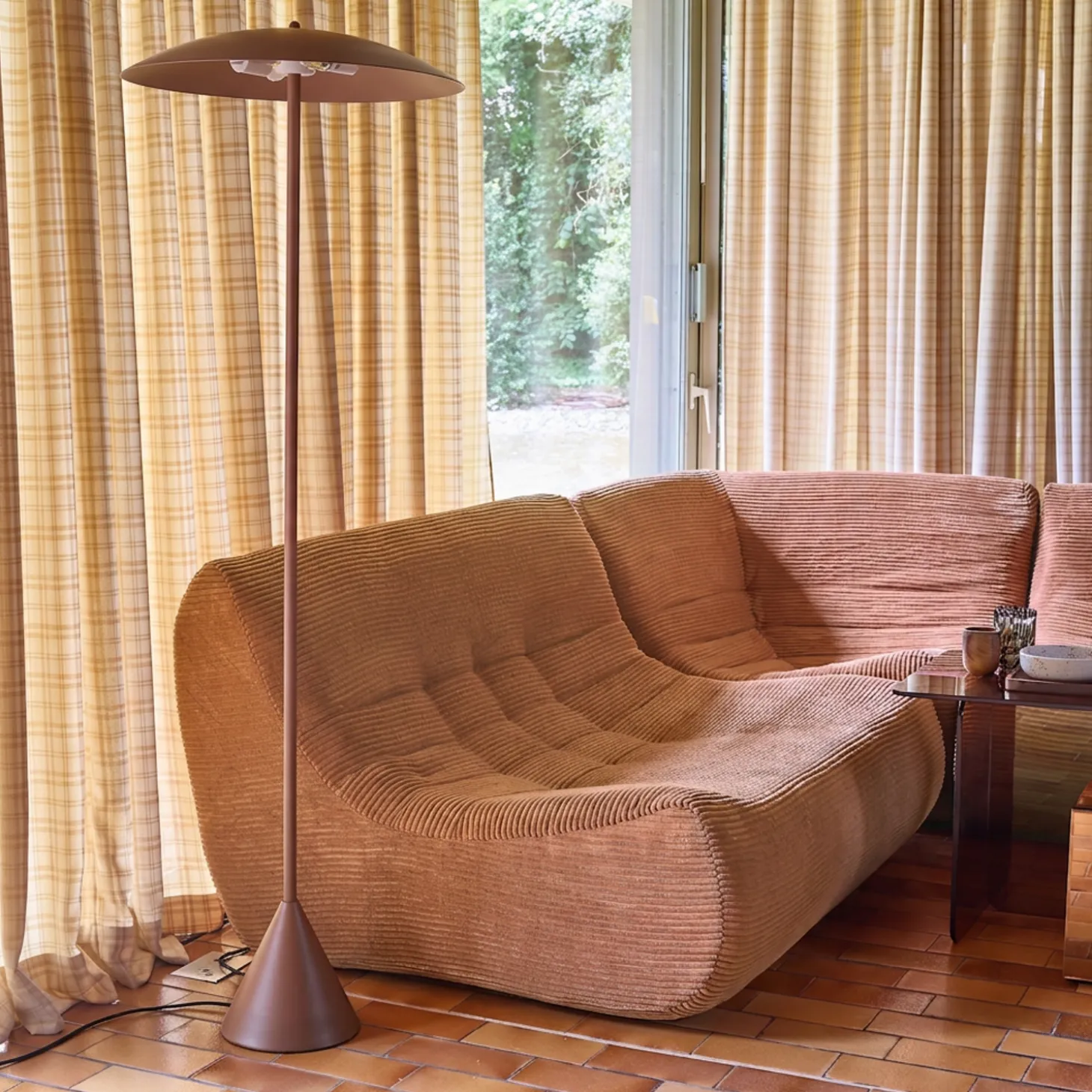 Metalen vloerlamp voor binnen Ø50cm