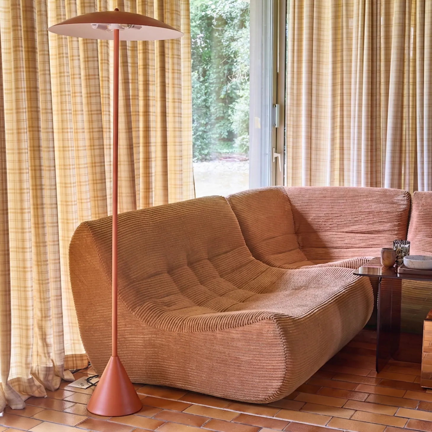Metalen vloerlamp voor binnen Ø50cm