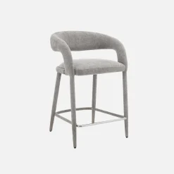 Moderne barkruk van stof (set van 2)