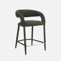 Moderne barkruk van stof (set van 2)