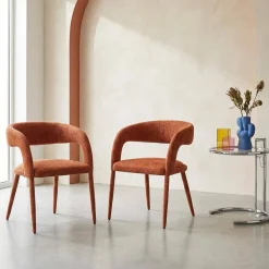 Moderne stoel van stof (set van 2)
