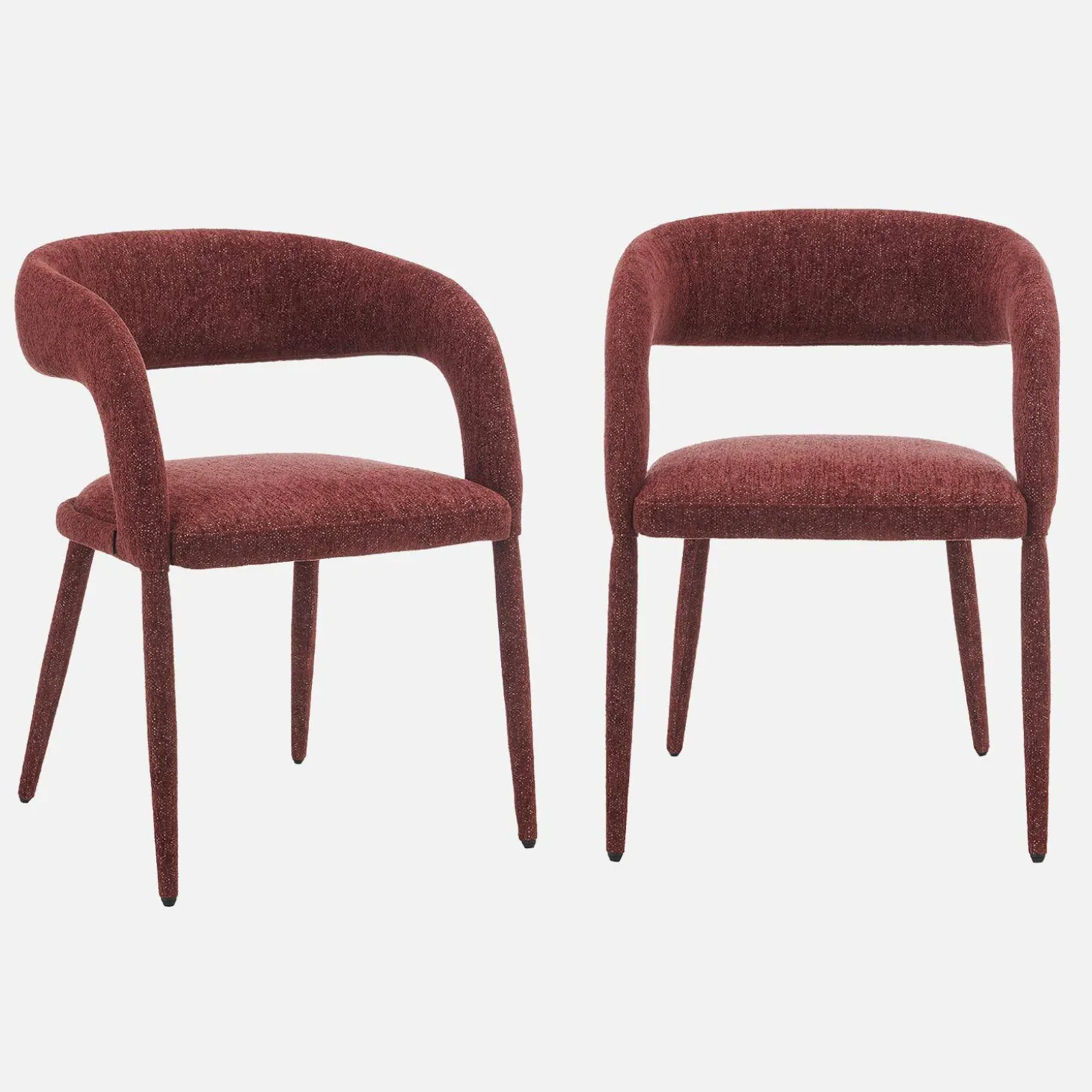 Moderne stoel van stof (set van 2)