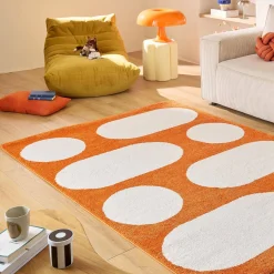 Modern interieurtapijt, oranje