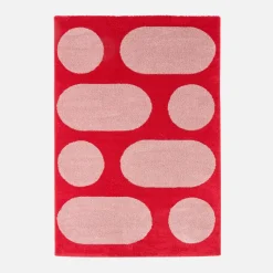 Modern interieurtapijt, rood