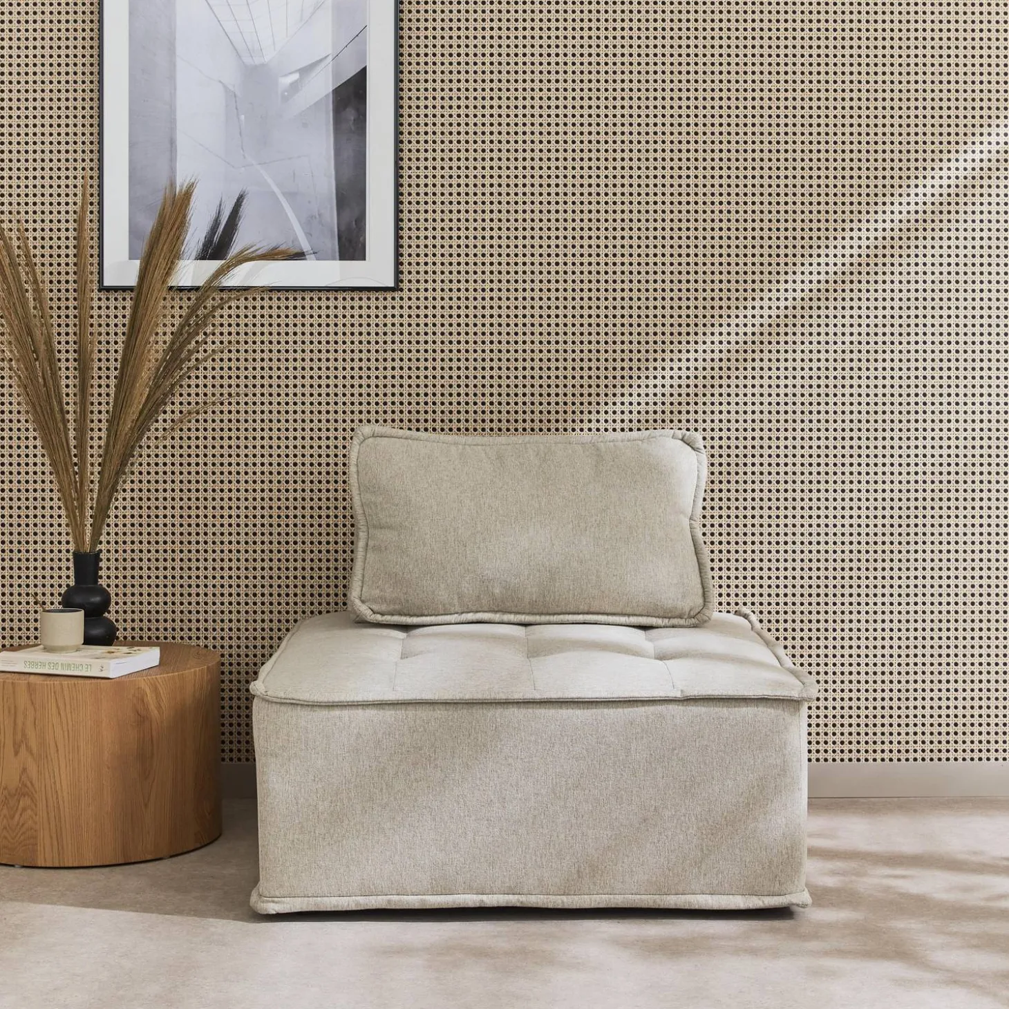 Modulaire fauteuil in stof