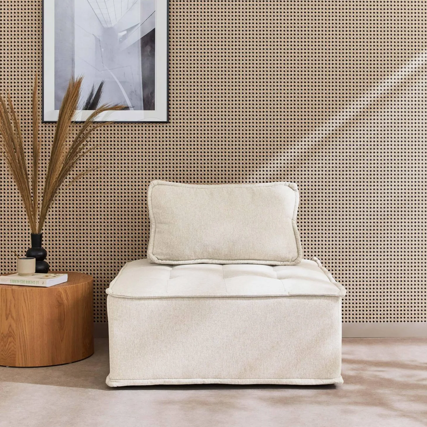 Modulaire fauteuil in stof