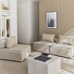 Modulaire fauteuils in stof (Set van 3)