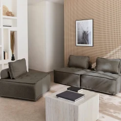 Modulaire fauteuils in stof (Set van 3)