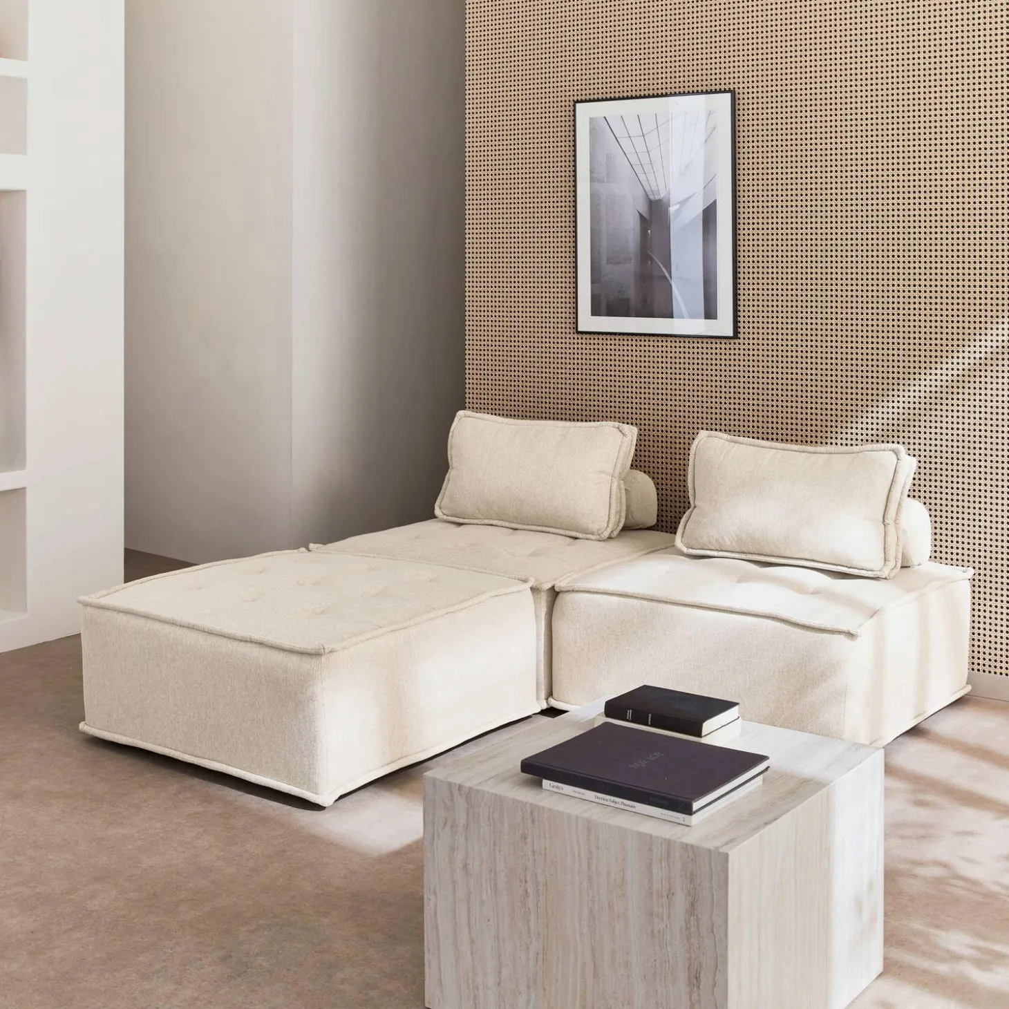 Modulaire fauteuils in stof (Set van 3)