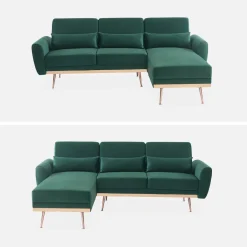 Modulaire hoekbank 3 zitplaatsen Oskar