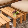 Modulaire loungeset 2-4 plaatsen meerdere posities en tafeltjes