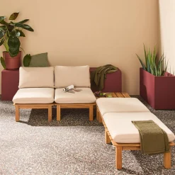 Modulaire loungeset 2-4 plaatsen meerdere posities en tafeltjes