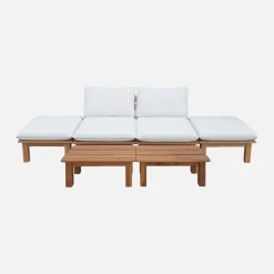 Modulaire loungeset 2-4 plaatsen meerdere posities en tafeltjes