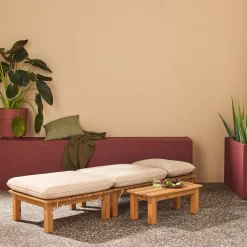 Modulaire loungeset 1-2 plaatsen meerdere posities en tafeltje