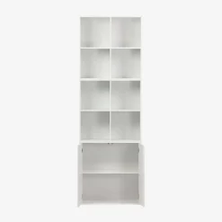 Modulaire opbergmodule houtdecor 3 modules - 2 deuren 8 vakken