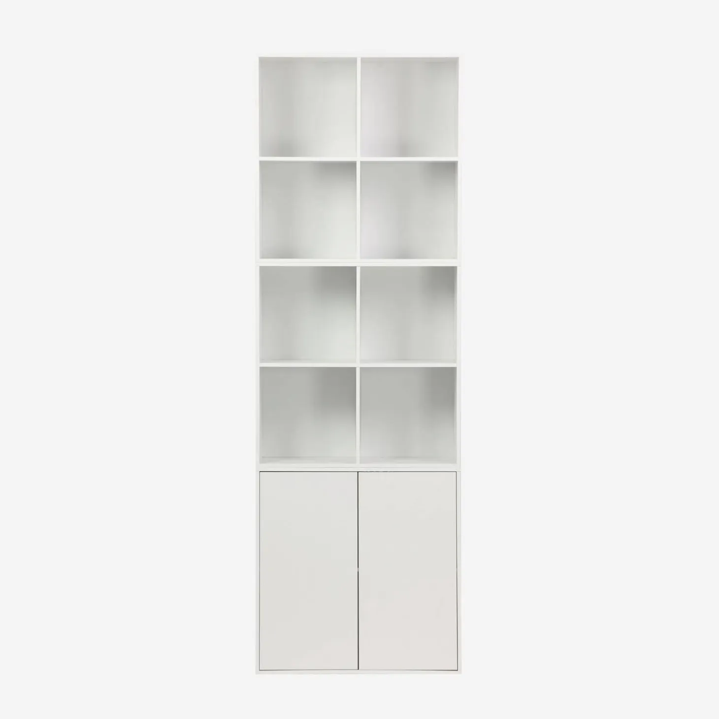 Modulaire opbergmodule houtdecor 3 modules - 2 deuren 8 vakken