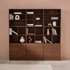 Modulaire opbergmodule houtdecor 9 modules - 4 deuren 3 lades