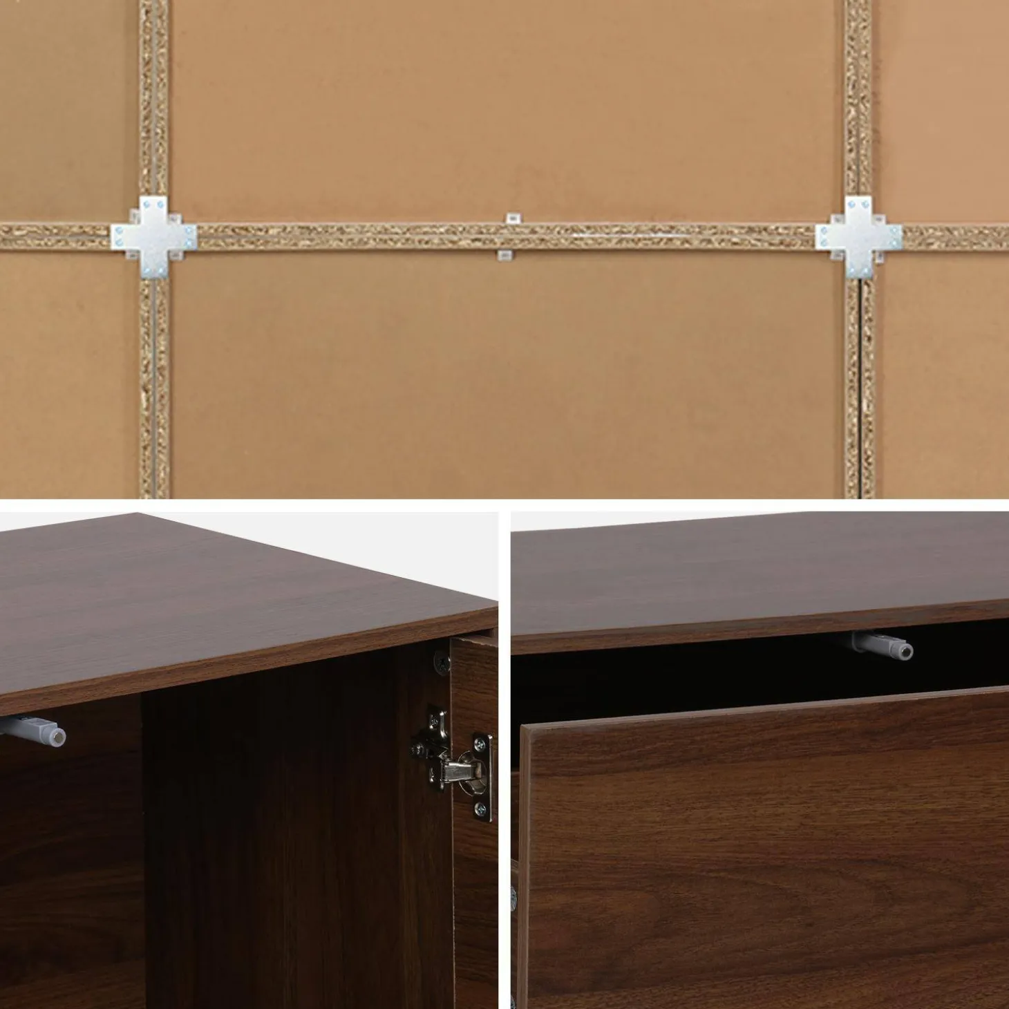 Modulaire opbergmodule houtdecor 9 modules - 4 deuren 3 lades