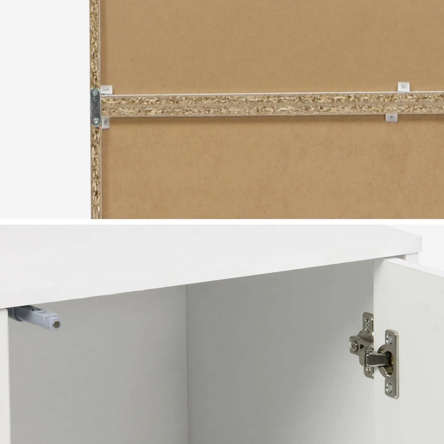 Modulaire opbergmodule houtdecor 3 modules - 2 deuren en planken