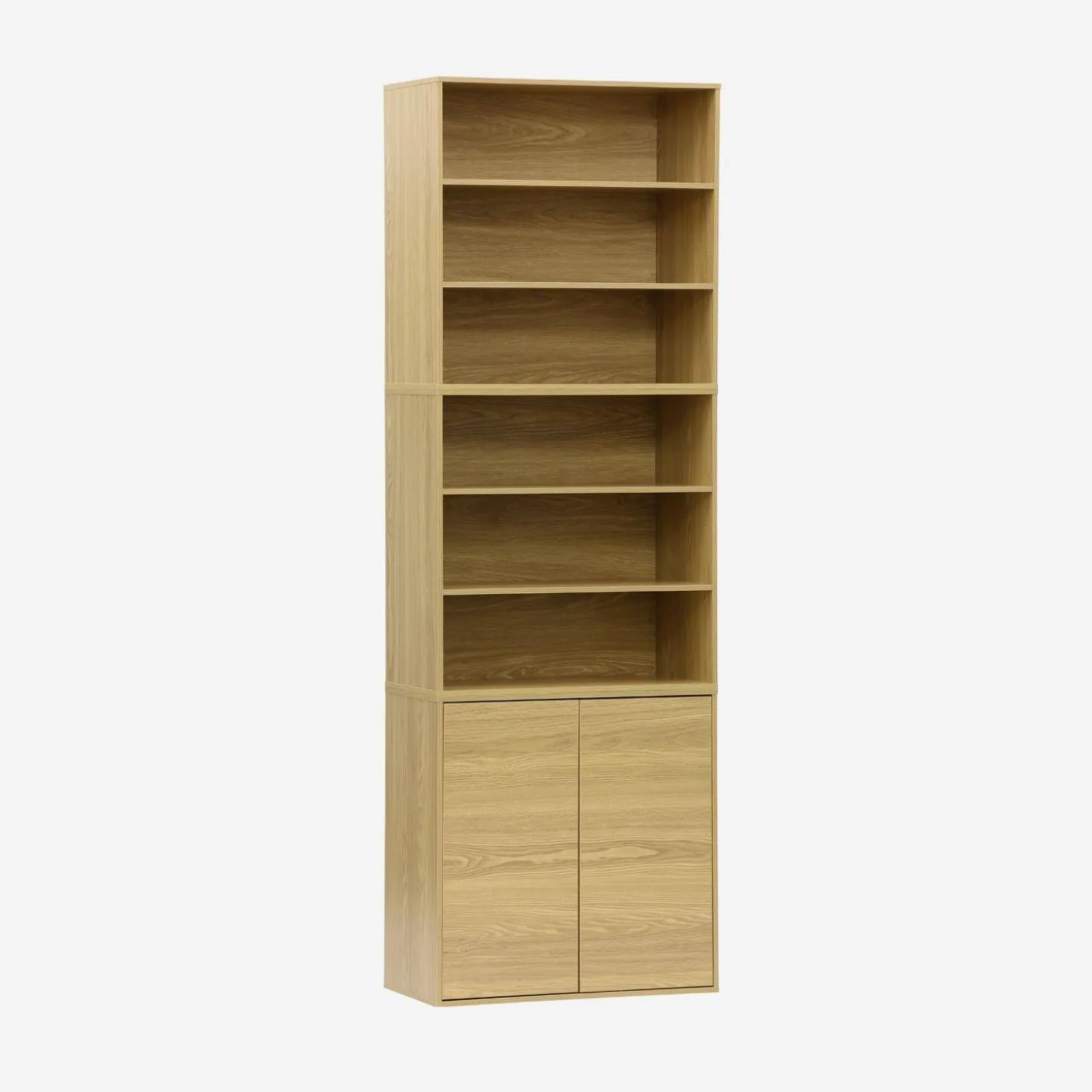 Modulaire opbergmodule houtdecor 3 modules - 2 deuren en planken