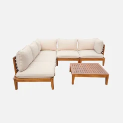 Modulaire 5-zits loungeset van hout