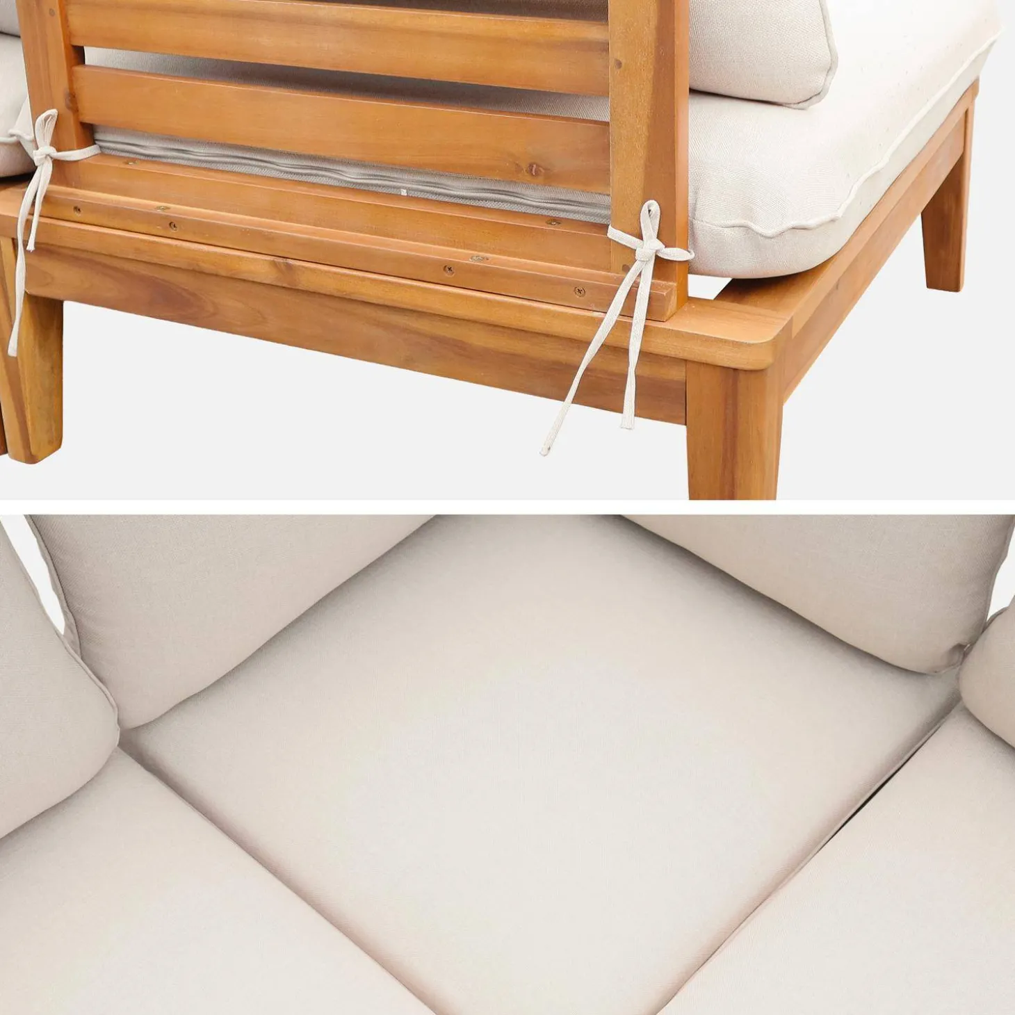 Modulaire 5-zits loungeset van hout