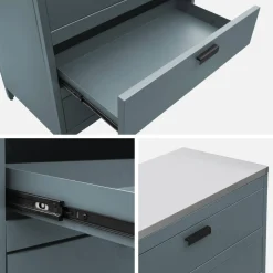 Module buitenkeuken met 3 lades staal L80cm