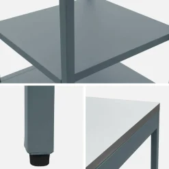 Module buitenkeuken 2 planken staal L49cm