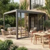 4m schuifdeur voor pergola Triomphe
