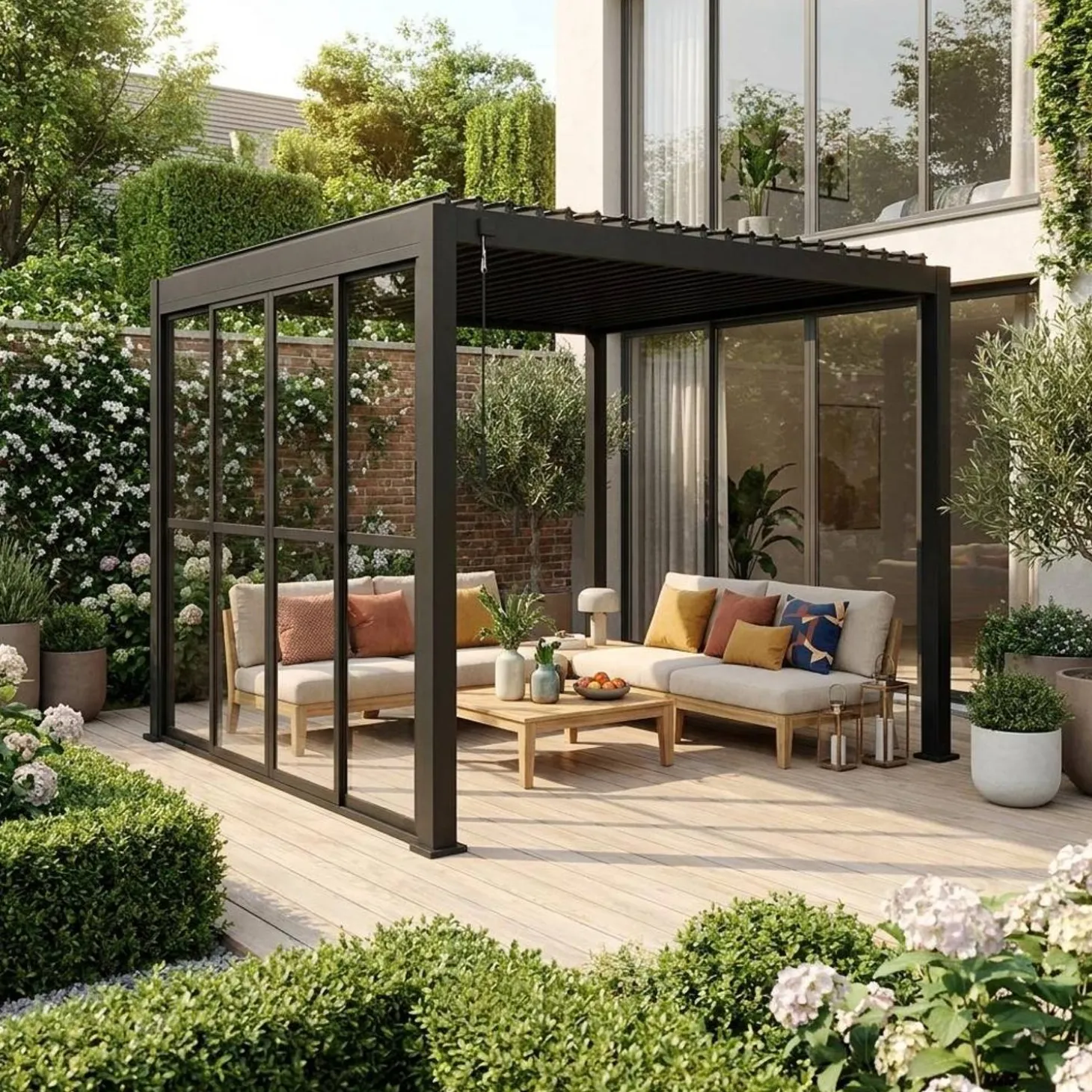 3m schuifdeur voor pergola Triomphe