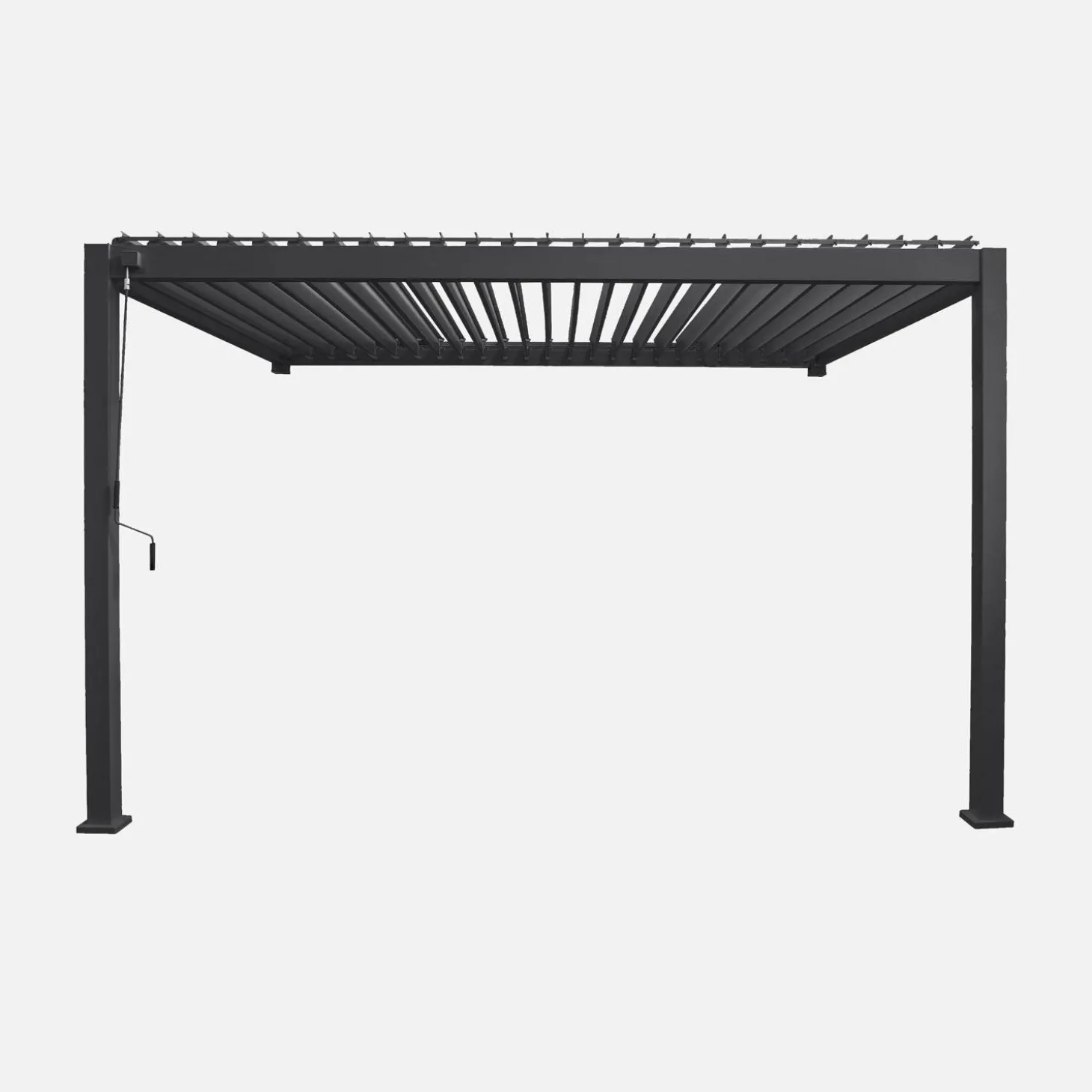 Muurpergola met lamellendak 4x3m verstelbare lamellen
