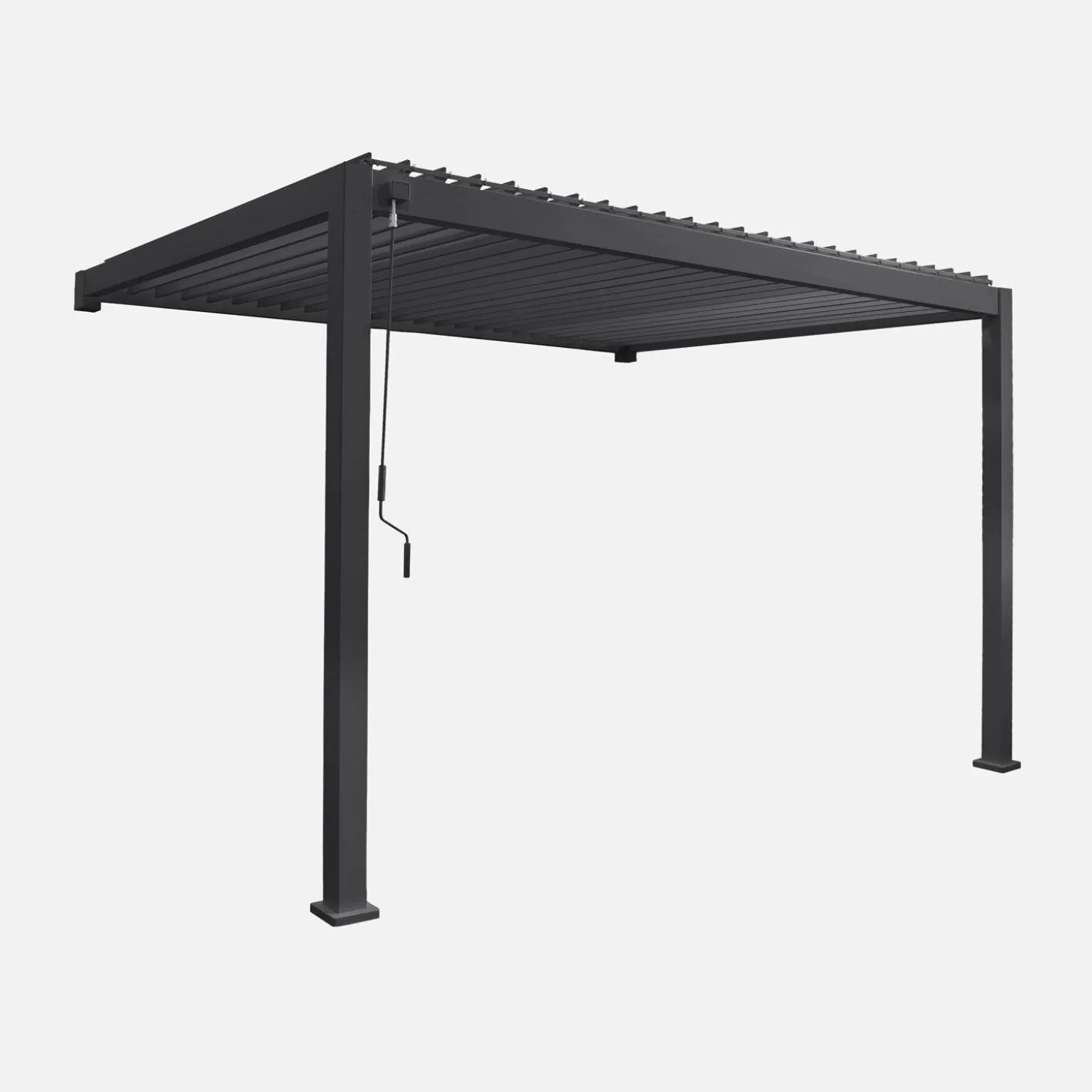 Muurpergola met lamellendak 4x3m verstelbare lamellen
