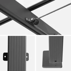 Muurpergola 3x4m