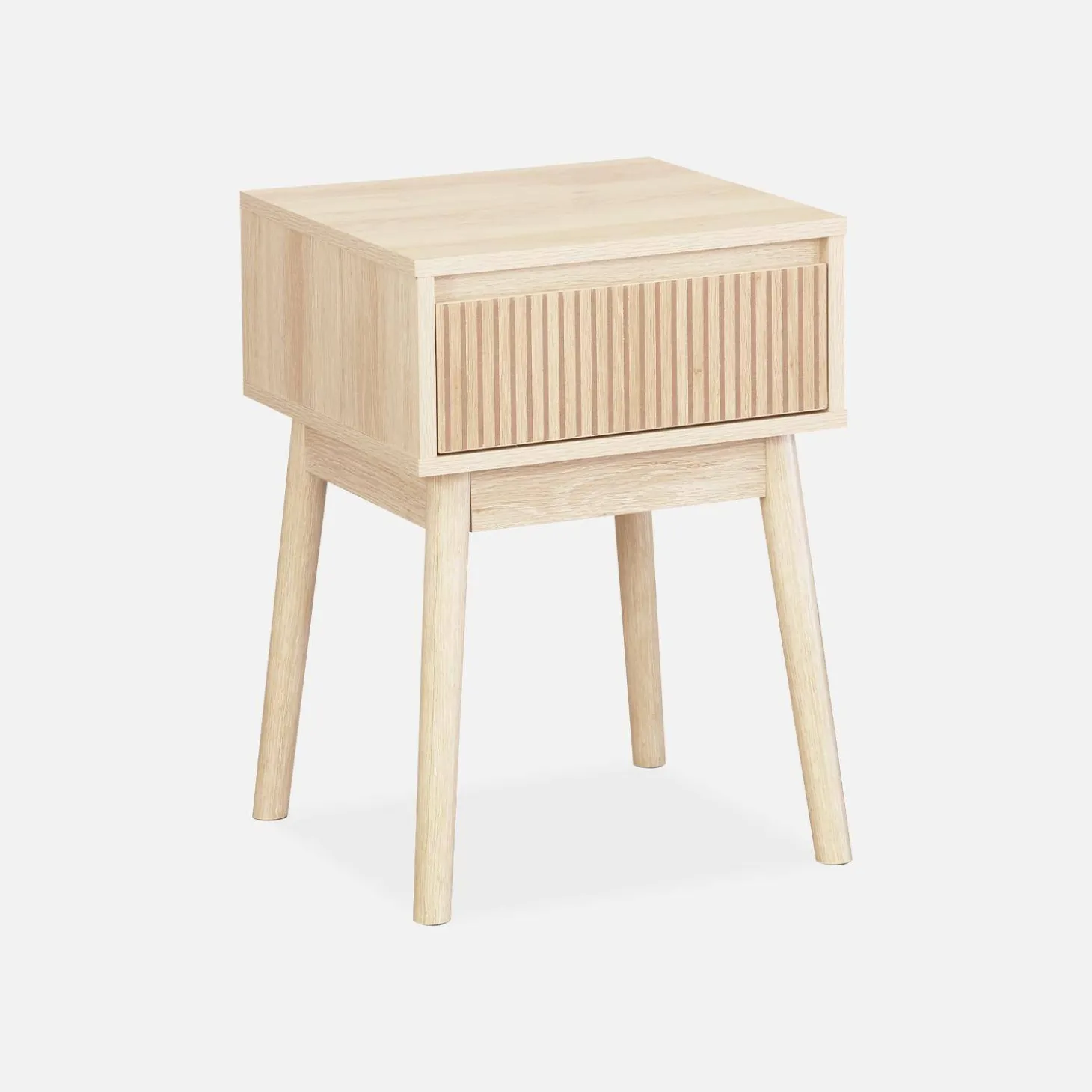 Nachtkastje houtdecor 1 lade
