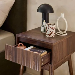 Nachtkastje houtdecor 1 lade