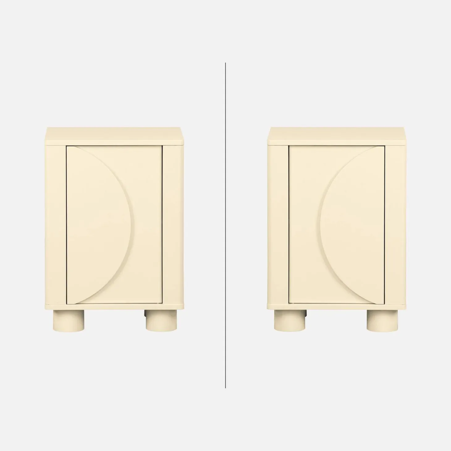 Nachtkastje houtdecor 1 omkeerbare deur